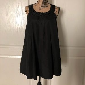 Black Baby Doll Dress with pockets
